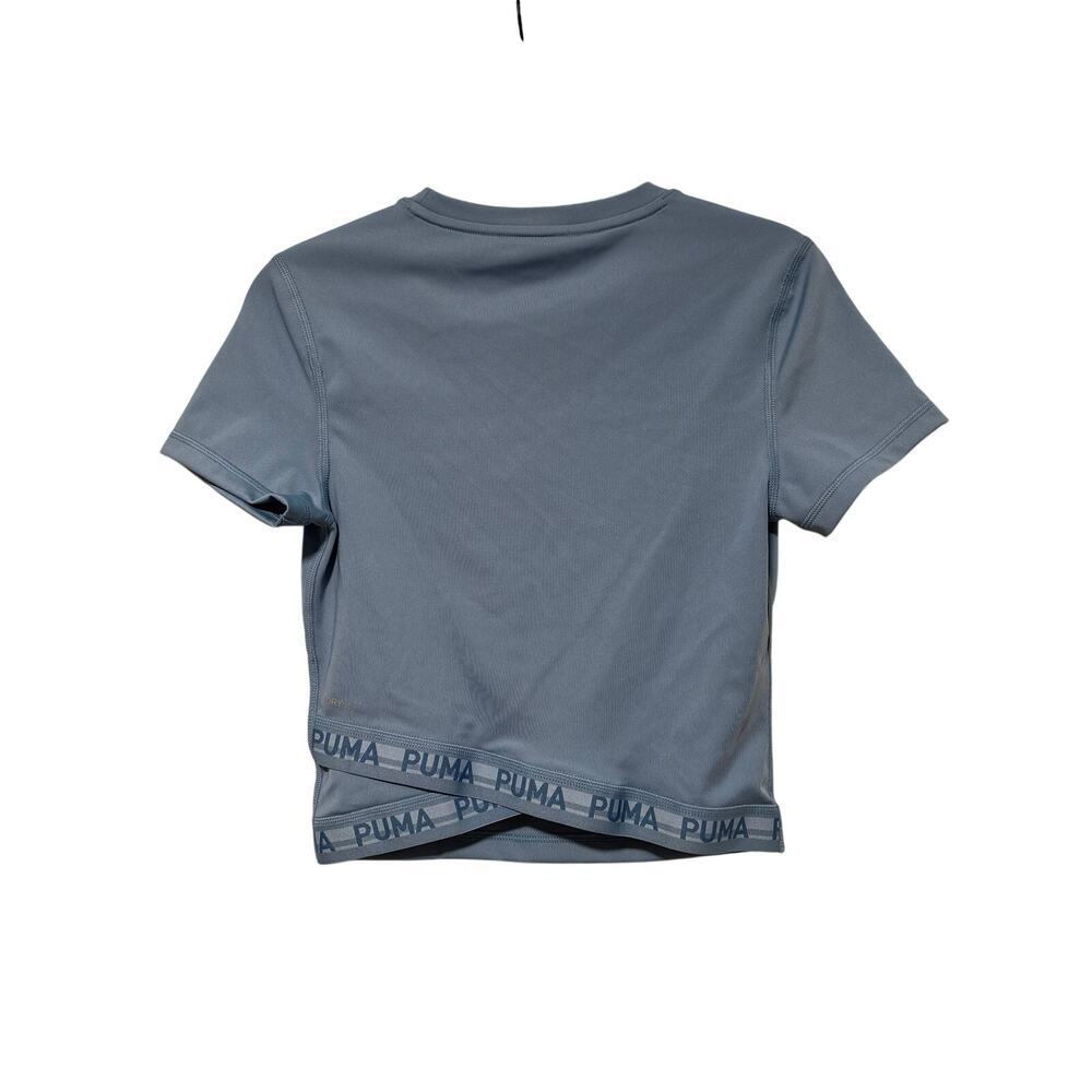 Puma Blue Cropped DryCell Tee Shirt S - Picture 7 of 7